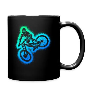 VTT VTT Downhill Garçons VTT - Mug uni - noir - Droite