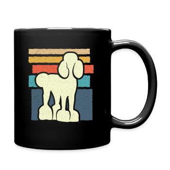 Caniche amant chien propriétaire garçon chien caniche - Mug uni - noir - Droite
