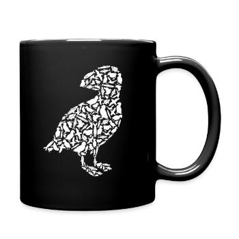 Puffin Papageientaucher Puffins Papageitaucher - Tasse einfarbig - Schwarz - Rechts