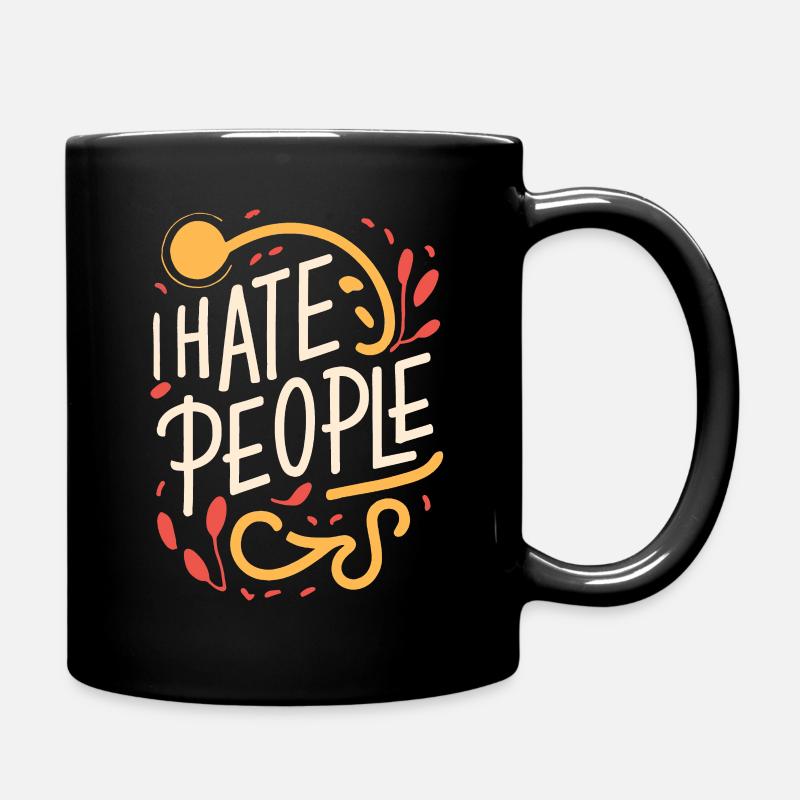 Lustig Sarkasmus sarkastischer Humor Ironie - Tasse einfarbig - Schwarz