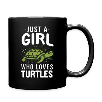 Turtle Sea Turtle Turtle Animal - Full Colour Mug - black - Right