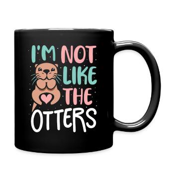 Otter Sea Otter - Full Colour Mug - black - Right