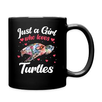 Turtle Sea Turtle Turtle Animal - Full Colour Mug - black - Right