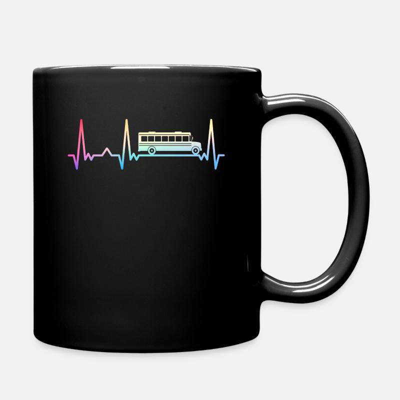 Bus Busfahrer Schulbus - Tasse einfarbig - Schwarz