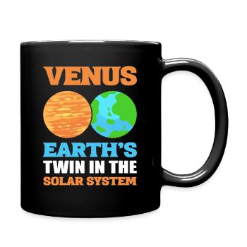 Planet Venus Earth's Twin In The Solar System - Full Colour Mug - black - Right