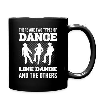 Il existe deux types de danse en ligne et le - Mug uni - noir - Droite