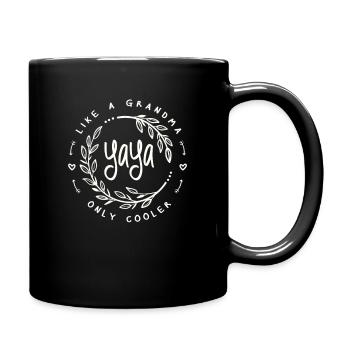 Yaya Comme une grand-mère Seulement plus cool Drôle Grand-mère - Mug uni - noir - Droite