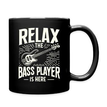 Bass Guitar Bassist Bass Instrument - Full Colour Mug - black - Right