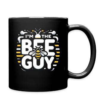 Honigbiene Imker Bienen Biene - Tasse einfarbig - Schwarz - Rechts