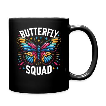 Butterfly Monarch Butterfly Colorful Butterflies - Full Colour Mug - black - Right