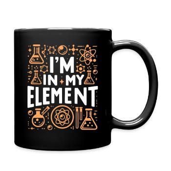 Chemiker Chemie Wissenschaft Atom Molecule - Tasse einfarbig - Schwarz - Rechts