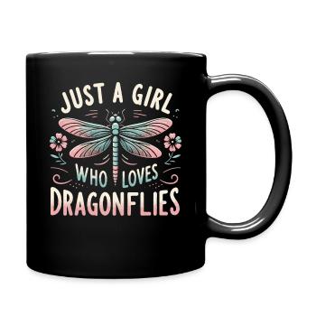libellule libellules insectes nature - Mug uni - noir - Droite