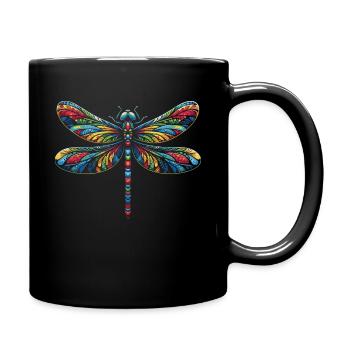 libellule libellules insectes nature - Mug uni - noir - Droite