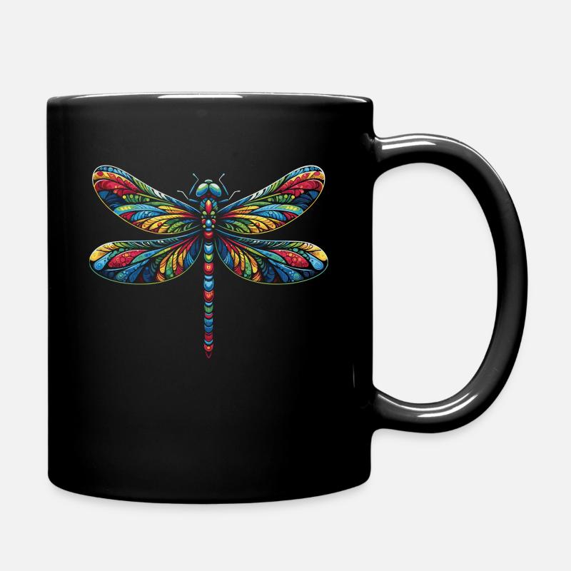 Libelle Libellen Insekten Natur - Tasse einfarbig - Schwarz