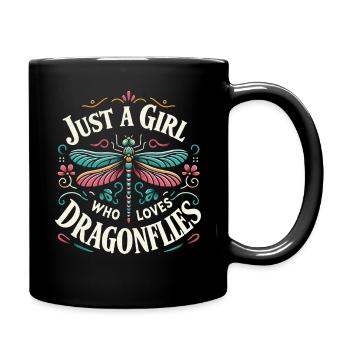 libellule libellules insectes nature - Mug uni - noir - Droite