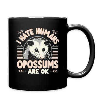 Opossum Possum Animal - Full Colour Mug - black - Right