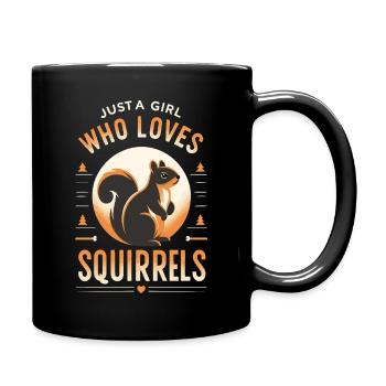 Squirrel Animal Rodent - Full Colour Mug - black - Right