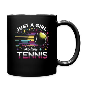 Joueur de tennis - Mug uni - noir - Droite