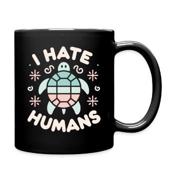 Turtle Sea Turtle Turtle Animal - Full Colour Mug - black - Right