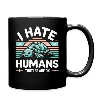 Turtle Sea Turtle Turtle Animal - Full Colour Mug - black - Right