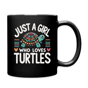 Turtle Sea Turtle Turtle Animal - Full Colour Mug - black - Right