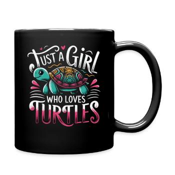 Turtle Sea Turtle Turtle Animal - Full Colour Mug - black - Right