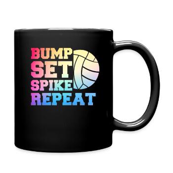 Joueur de volley-ball Volley-ball de plage Joueur de volley-ball S - Mug uni - noir - Droite