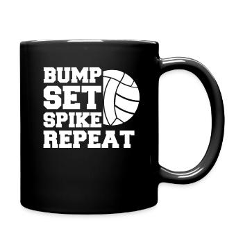 Joueur de volley-ball Volley-ball de plage Joueur de volley-ball S - Mug uni - noir - Droite