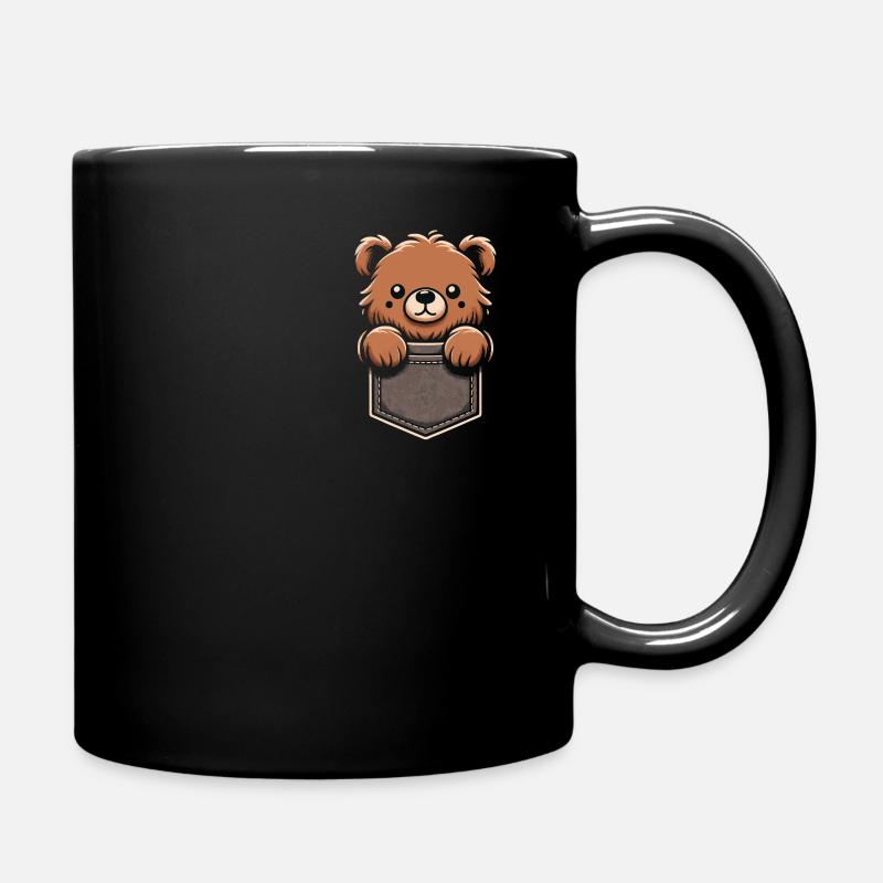 Bear, Grizzly Bear, Brown Bear, Bears - Full Colour Mug - black