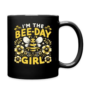 Honigbiene Imker Bienen Biene - Tasse einfarbig - Schwarz - Rechts