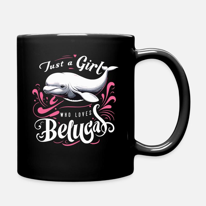 Béluga Béluga Océan Bélugas Baleines - Mug uni - noir