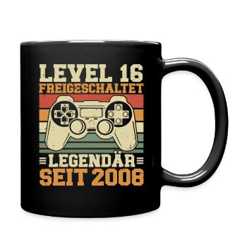 Niveau 16 Débloqué Légendaire depuis 2008 - Mug uni - noir - Droite