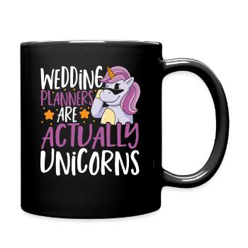 Les wedding planners sont en fait des licornes - Mug uni - noir - Droite
