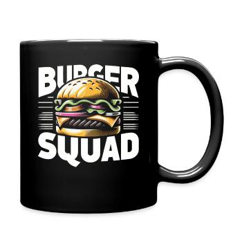 Burger Fast Food Hamburger Cheesburger Burgers - Full Colour Mug - black - Right