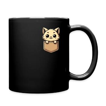 Chat, Amoureux Des Chats, Propriétaire De Chat, Chaton - Mug uni - noir - Droite