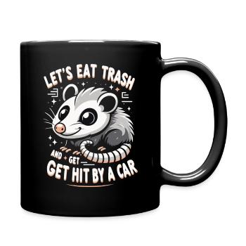 Opossum Possum Animal - Full Colour Mug - black - Right