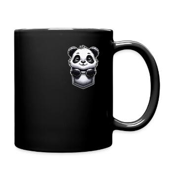 Panda Bear Panda Animal Pandas - Full Colour Mug - black - Right