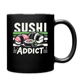 Sushi Japanisches Essen Maki Sushi Kawaii - Tasse einfarbig - Schwarz - Rechts