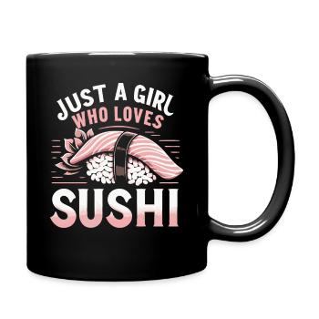 Sushi Japanisches Essen Maki Sushi Kawaii - Tasse einfarbig - Schwarz - Rechts