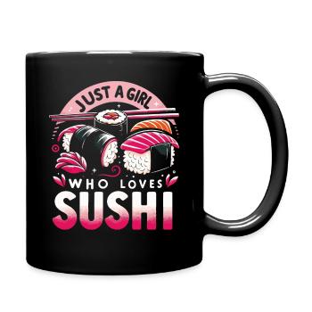 Sushi Japanisches Essen Maki Sushi Kawaii - Tasse einfarbig - Schwarz - Rechts