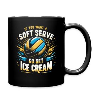 Joueur de volley-ball Volley-ball de plage Joueur de volley-ball S - Mug uni - noir - Droite