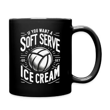 Joueur de volley-ball Volley-ball de plage Joueur de volley-ball S - Mug uni - noir - Droite