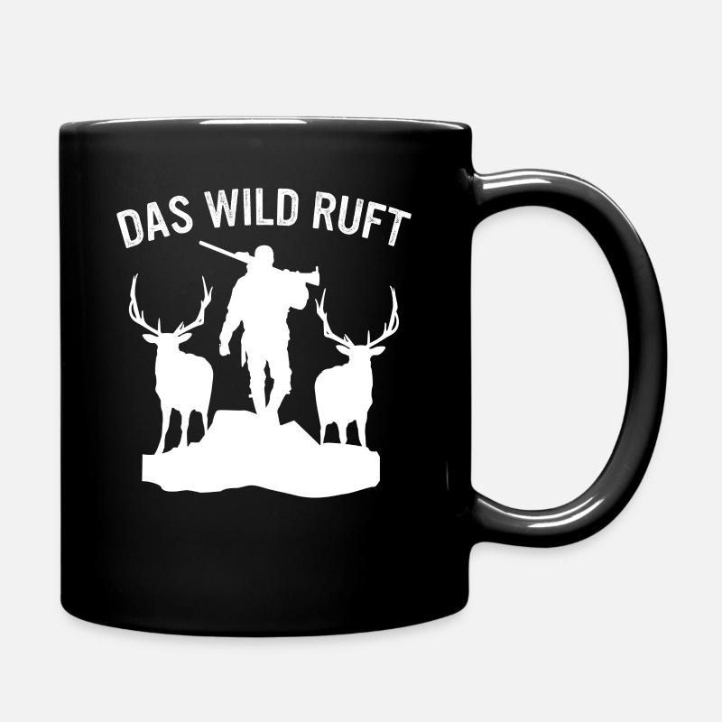 Jäger Jagd Jagen Jagdbekleidung - Tasse einfarbig - Schwarz