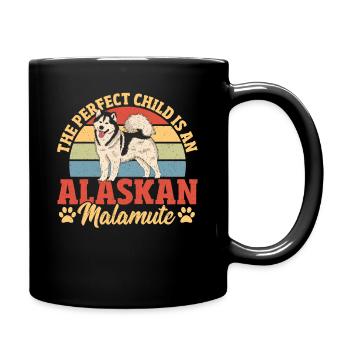 Chien de traîneau Alaskan Malamute Fan Alaskan - Mug uni - noir - Droite