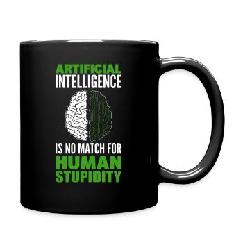 Data Robot AI Computer Science Machine Learning - Full Colour Mug - black - Right