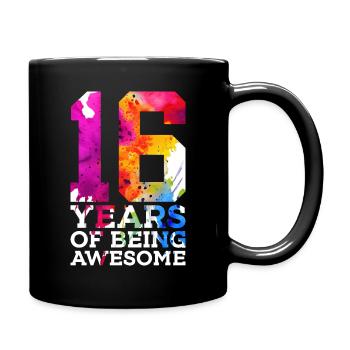 16 ANS D’ÊTRE GÉNIAL 16E ANNIVERSAIRE - Mug uni - noir - Droite