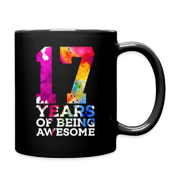 17 ANS D’ÊTRE GÉNIAL 17E ANNIVERSAIRE - Mug uni - noir - Droite