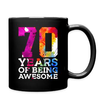 70 ANS D’EXCELLENCE 70E ANNIVERSAIRE - Mug uni - noir - Droite