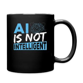 Digital Brain Robot AI Artificial General - Full Colour Mug - black - Right