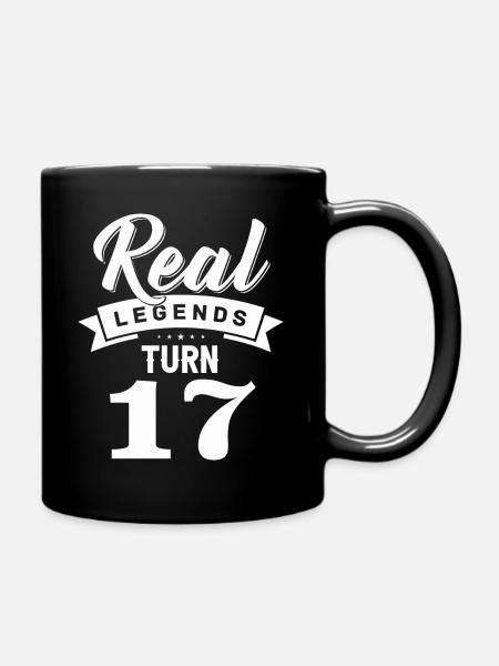 Real Legends fête ses 17 et 17 ans - Mug uni - noir